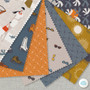 CLOUD 9, LISBON SQUARE - Afternoon Sun - 100% ORGANIC Cotton - by the half-meter, ELEGANTE VIRGULE, CANADIAN FABRIC SHOP, QUILTING COTTON