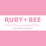 WINDHAM Fabrics, Ruby and Bee Solids by Heather Ross and Annabel Wrigley  - ELEGANTE VIRGULE CANADA