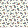 LIBERTY FABRICS, CARNABY COLLECTION Bohemian Brights - Portobello Paisley D Cream - by the half-meter - ELEGANTE VIRGULE CANADA, Canadian Quilting Shop - Liberty of London, Quilting Cotton
