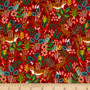 RIFLE PAPER CO MENAGERIE, Jungle in Red - by the half-meter - Elegante Virgule Canada, Canadian Fabric Online Shop, Quilt Shop, Quilting Cotton