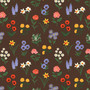 RIFLE PAPER CO, Garden Club, Jardin d'étude Petite couleur cacao - par demi-mètre