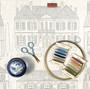 MODA Fabrics, FRENCH GENERAL, La Maison Bleue, La Maison Bleu - ELEGANTE VIRGULE CANADA