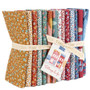 TILDA VILLAGE LIFE, Fat Quarter Bundle of 14 Fabrics Blenders and Extras