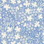 ***End of bolt 41'' (104 cm)*** TILDA SOMETHING BLUE, Bushbloom Blue