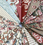 RILEY BLAKE DESIGNS, Jane Austen at Home, GEORGIANA - by the half-meter -  ELEGANTE VIRGULE CANADA, Canadian Fabric Quilt Shop, Quilting Cotton