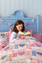 TILDA VILLAGE LIFE, Heart of the Village Quilt KIT - Blue / Burgundy - Elegante Virgule Canada
