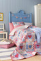 TILDA VILLAGE LIFE, Heart of the Village Quilt KIT - Blue / Burgundy - Elegante Virgule Canada