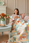 TILDA VILLAGE LIFE, Heart of the Village Quilt KIT - Rust / Teal - Elegante Virgule Canada