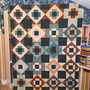 MEADOWLAND Quilt Kit in Dark Teal Green, Fableism and Liberty Fabrics - Elegante Virgule Canada