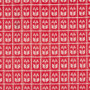 FABLEISM, Meadowsuédois, Linnea en rouge (Jacquard réversible) - au demi-mètre