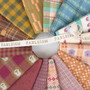 FABLEISM, Shadow Hill, Gingham Hearts in Moss (REVERSIBLE) - by the half-meter