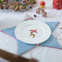 ACUFACTUM Basics, Polka Dots in Blue / Grey and White - ELEGANTE VIRGULE CANADA