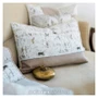 ACUFACTUM Fabrics Autumn / Winter, Winter Children and Sheep on White - ELEGANTE VIRGULE CANADA, Acufactum Fabrics