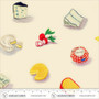 HEATHER ROSS Market, Cheeses in Vintage - by the half-meter