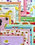 HEATHER ROSS Market, Clementine in Light Blue - by the half-meter