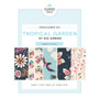 CLOUD 9 Fabrics, TROPICAL GARDEN, Buzz - 100% ORGANIC Cotton - by the half-meter, ELEGANTE VIRGULE, CANADIAN FABRIC SHOP