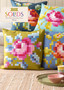 TILDA Wild Rose Embroidery Pillow Kit in MOSS - ELEGANTE VIRGULE CANADA