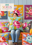 TILDA Garden Rose Embroidery Pillow Kit in TEAL - ELEGANTE VIRGULE CANADA
