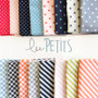 AGF LES PETITS, Bundle of 16 Fabrics, Entire collection - by the half-meter, ELEGANTE VIRGULE CANADA, Canadian Fabric Quilt Shop, Quilting Cotton, ART GALLERY FABRICS Blender