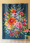 TILDA Embroidery Flower, Quilt Kit 63½" x 81½" (161 x 207cm) - Elegante Virgule Canada - Canadian Fabric shop, Quilting Cotton, Basic Quilt