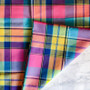 RAINBOW B Madras 100% cotton, Width 60 inches (150 cm), Per Half-Meter., CANADIAN SHOP.  Elegante Virgule Canada