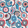 LIBERTY OF LONDON - BADMINTON BLOOMS B in Blue, 100% Cotton Tana Lawn, Per Half-Meter - ELEGANTE VIRGULE CANADA, Canadian Fabric Gift Quilt Shop