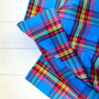 Blue LAGOON Madras 100% cotton, Width 60 inches (150 cm), Per Half-Meter - Elegante Virgule Canada, Canadian Fabric Quilt Shop