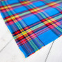 Blue LAGOON Madras 100% cotton, Width 60 inches (150 cm), Per Half-Meter - Elegante Virgule Canada, Canadian Fabric Quilt Shop