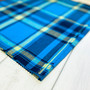 INDIGO Madras 100% cotton, Width 60 inches (150 cm), Per Half-Meter - Elegante Virgule Canada, Canadian Fabric Quilt Shop