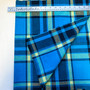 INDIGO Madras 100% cotton, Width 60 inches (150 cm), Per Half-Meter - Elegante Virgule Canada, Canadian Fabric Quilt Shop