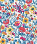 LIBERTY OF LONDON - RACHEL D Teal Multi 100% Coton Tana Lawn, au demi-mètre - Elegante Virgule Canada, Boutique de tissus canadiens Courtepointe , Liberty Fabrics