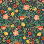 RIFLE PAPER CO CAMONT, Poppy Fields in Black  - Elegante Virgule Canada, Canadian Fabric Online Shop, Quilt Shop, Quilting Cotton