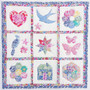 LIBERTY FABRICS, Alice Caroline Exclusive - Rainbow Mini Sampler Quilt Kit - ELEGANTE VIRGULE CANADA, Canadian Fabric Quilt Shop, Liberty Fabrics in Canada