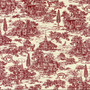 HENRY GLASS 108" FARMHOUSE by Kim Diehl, Wide Back Red on Cream, by the 1/2m - ELEGANTE VIRGULE CANADA, Canadian Fabric Quilt Shop, Quilting Cotton, Christmas Fabrics