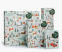 RIFLE PAPER CO Holiday Village - Medium Gift Bag - ELEGANTE VIRGULE CANADA, Canadian Gift, Fabric and Quilt Shop.