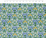 RIFLE PAPER CO, BRAMBLE, Lottie in Blue Multi - by the half-meter - ELEGANTE VIRGULE CANADA, Canadian Fabric Quilt Shop, Quilting Cotton