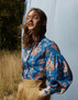LIBERTY OF LONDON - LAKE OCTAVIA B Blue 100% Cotton Tana Lawn - Elegante Virgule Canada, Liberty Fabrics