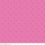 RILEY BLAKE DESIGNS, MINT FOR YOU, Sprinkle Hearts in Super Pink Sparkle - ELEGANTE VIRGULE CANADA, Canadian Fabric Quilt Shop, Quilting Cotton