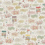 HENRY GLASS FABRICS, HATCHED AND PATCHED, Anni Downs - Market Garden, Main in Cream - ELEGANTE VIRGULE CANADA, Canadian Fabric Quilt Shop, Quilting Cotton, Floral Fabric