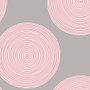 TILDA WIDEBACKS, Luna Pink / Grey, 108" Width (274 cm) By the Half-Meter - Elegante Virgule Canada, Canadian Fabric Quilt Shop, Quilting Cotton