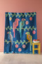 TILDA BLOOMSVILLE , Mango Garden Quilt KIT in Night blue - Elegante Virgule Canada, Canadian Fabric Quilt Shop, Montreal, Quebec, Quilting Cotton