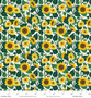 RIFLE PAPER CO, CURIO, Sunflower Fields in Cream - ELEGANTE VIRGULE CANADA, Canadian Fabric Quilt Shop, Quilting Cotton