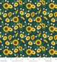 RIFLE PAPER CO, CURIO, Sunflower Fields in Navy - ELEGANTE VIRGULE CANADA, Canadian Fabric Quilt Shop, Quilting Cotton