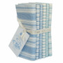 TILDA  BASIC Tea Towel Scone Stripes in Teal, 100% Cotton. TILDA BASICS, Elegante Virgule Canada, Canadian Quilt Shop, Quilting Cotton