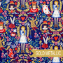 RIFLE PAPER CO, WONDERLAND Alice in Navy Metallic,  ELEGANTE VIRGULE CANADA, CANADIAN FABRIC QUILT SHOP, Quilting Cotton