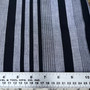 BLACK / GREY Stripe Madras 100% cotton, Width 60 inches (150 cm), Per Half-Meter., CANADIAN SHOP.  Elegante Virgule Canada