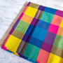 RAINBOW A Madras 100% cotton, Width 60 inches (150 cm), Per Half-Meter., CANADIAN SHOP.  Elegante Virgule Canada, Quilting Cotton