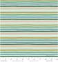 RIFLE PAPER CO, ORCHARD, Festive Stripe in Mint Multi Metallic - ELEGANTE VIRGULE CANADA, Canadian Fabric Quilt Shop, Quilting Cotton