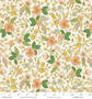 RIFLE PAPER CO, ORCHARD, Colette in Cream Metallic - ELEGANTE VIRGULE CANADA, Canadian Fabric Quilt Shop, Quilting Cotton