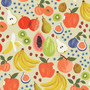 RIFLE PAPER CO, ORCHARD, Fruit Stand in Cream - ELEGANTE VIRGULE CANADA, Canadian Fabric Quilt Shop, Quilting Cotton